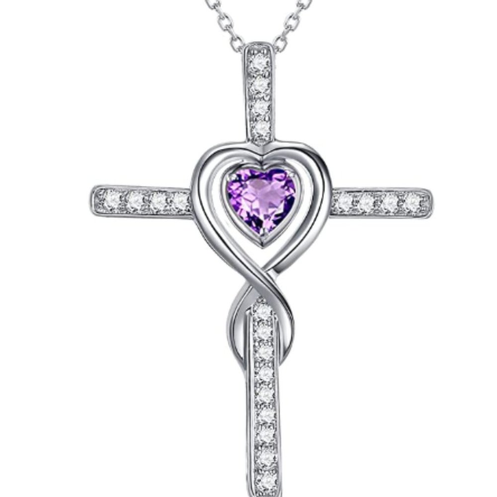 Teen Girls Sterling Silver Love Heart Neklace